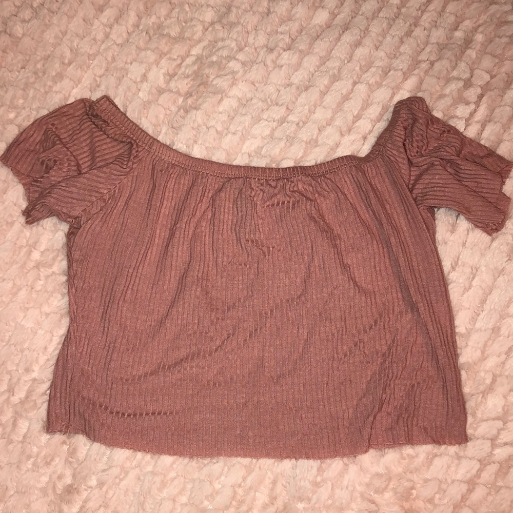Off the shoulder crop top